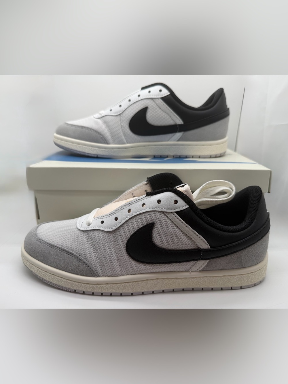 Nike Air Jordan Skyline Low Sneakers Summit White, Black, light Smoke Grey